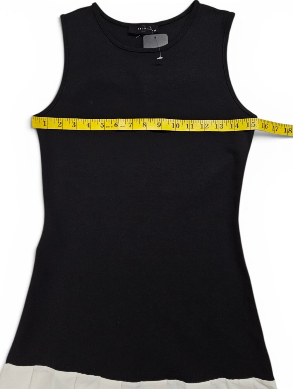 21 Saints Black White Drop Waist Dress Medium - Picture 5 of 7